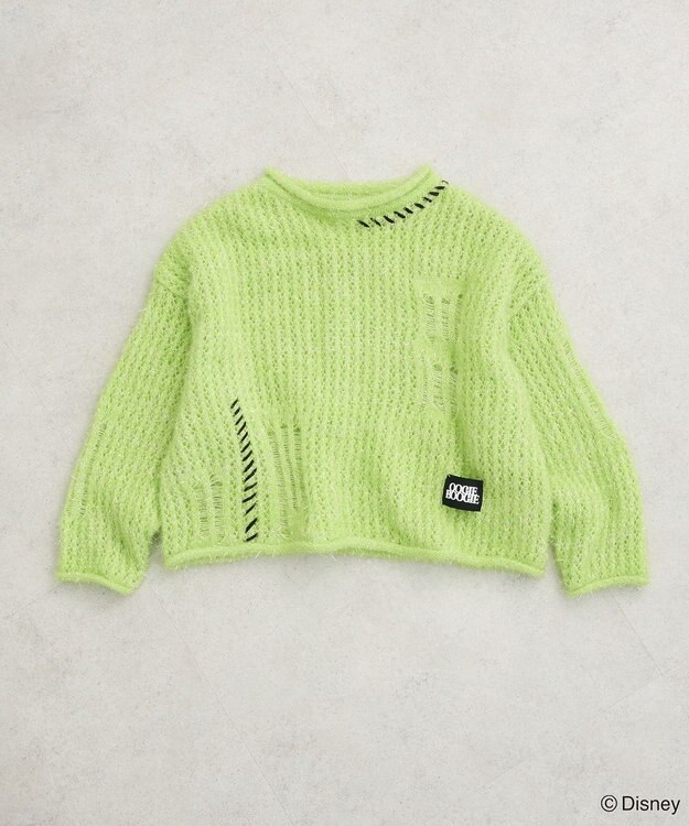 Green Parks ナイトメア／ラメメッシュニットプルオーバー Green