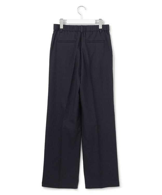 23区 L 【セットアップ対応/防シワ性/洗える】アイアスマットストレッチ セミワイド パンツ ネイビー系