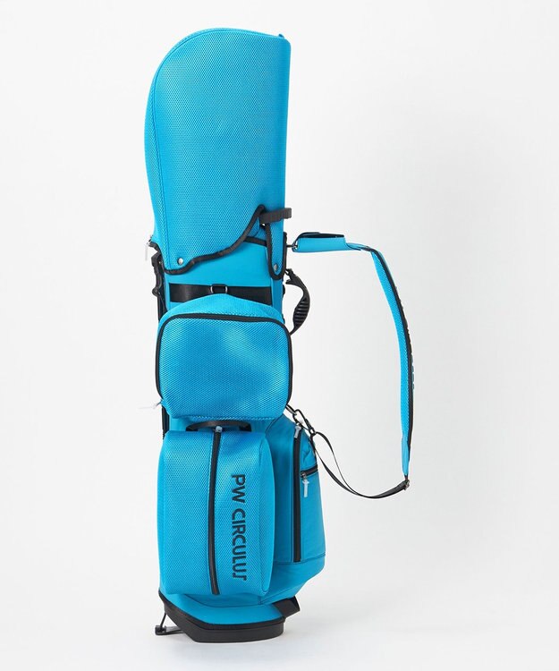 PW CIRCULUS 【UNISEX】デタッチャブル キャディバッグ シボ感のあるナイロンワッシャー素材 スカイブルー系