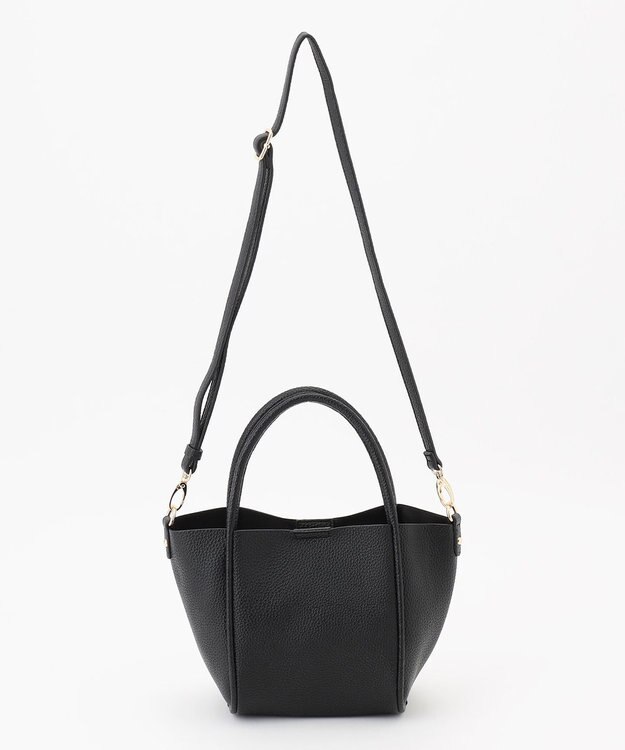 LA BAGAGERIE 【maison vert】 【軽量・ミニポーチ付き】２WAYトート ブラック