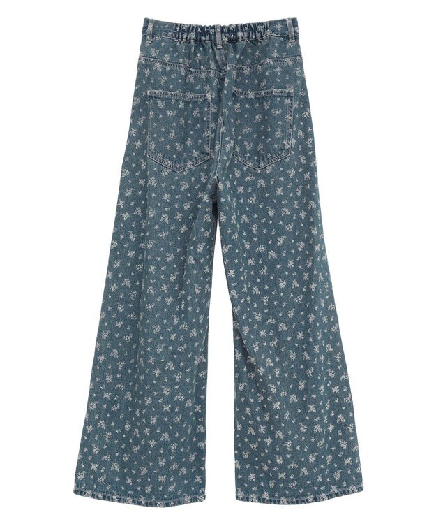 earth music&ecology タックホックデニムパンツ Flower