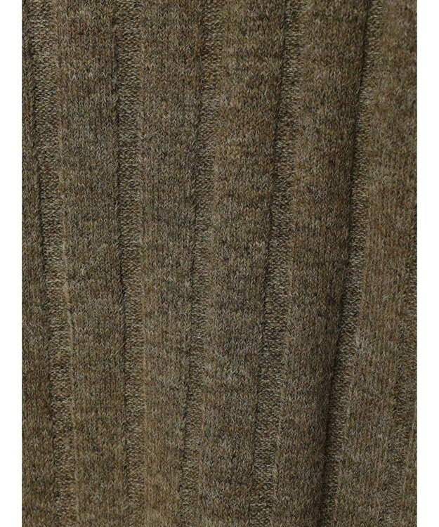 Green Parks ・Ｐｅｔｉｔ　Ｆｌｅｕｒ　ハーフＺＩＰニット Brown