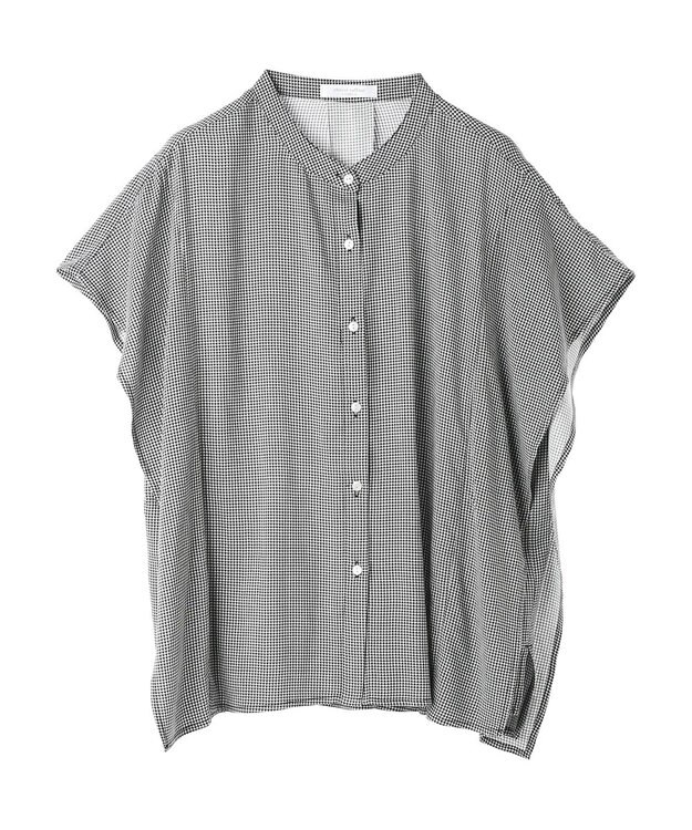 Green Parks 接触冷感　アソート柄ブラウス Gingham Check