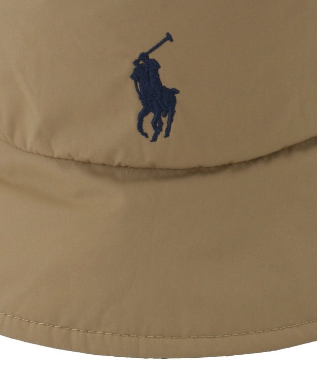 MOONBAT POLO RALPH LAUREN レインハット POLO PONY 撥水 ポケッタブル キャメル