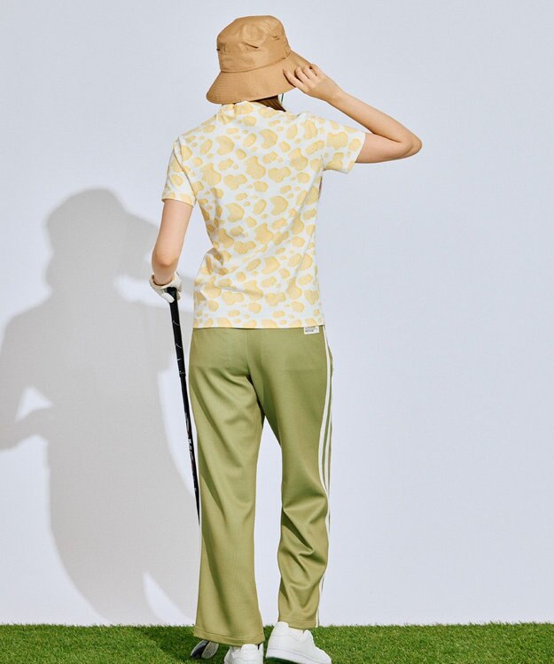 PW CIRCULUS 【永嶋花音プロ着用アイテム】【UV遮蔽率99.5% UVカット / 速乾 / ストレッチ】【WOMEN】アニマルドットモックT ゴルフウェア レディース イエロー系5