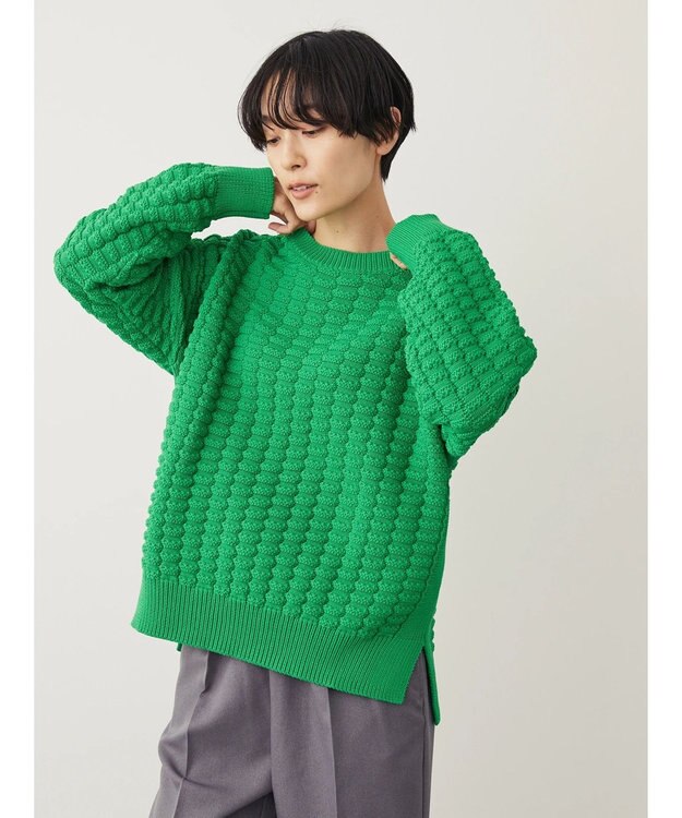 AMERICAN HOLIC エコカルットポコポコプルオーバー Green