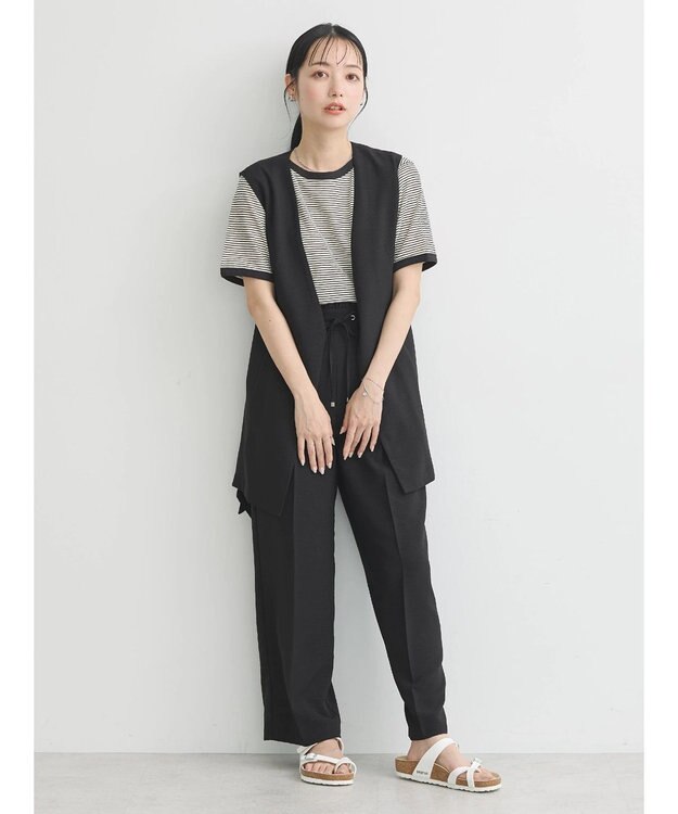 earth music&ecology リネンライクジレ Black