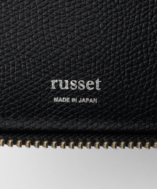 russet ラウンドジップハーフウォレット(SO-447) Black