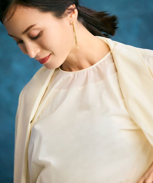 BEIGE， 【洗える/セットアップ対応】SPIGA / ショールカラーライトジャケット Ecru