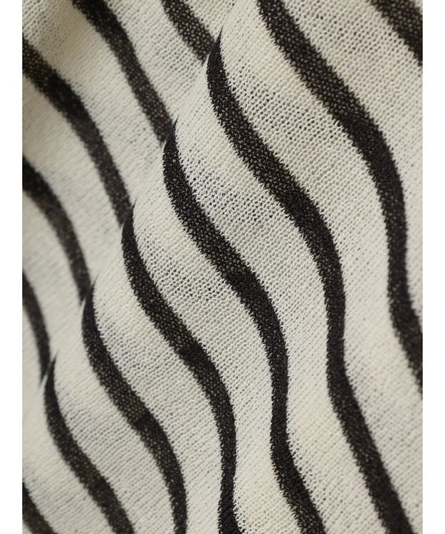 Green Parks さらっと　Ｖネックカーディガン Border