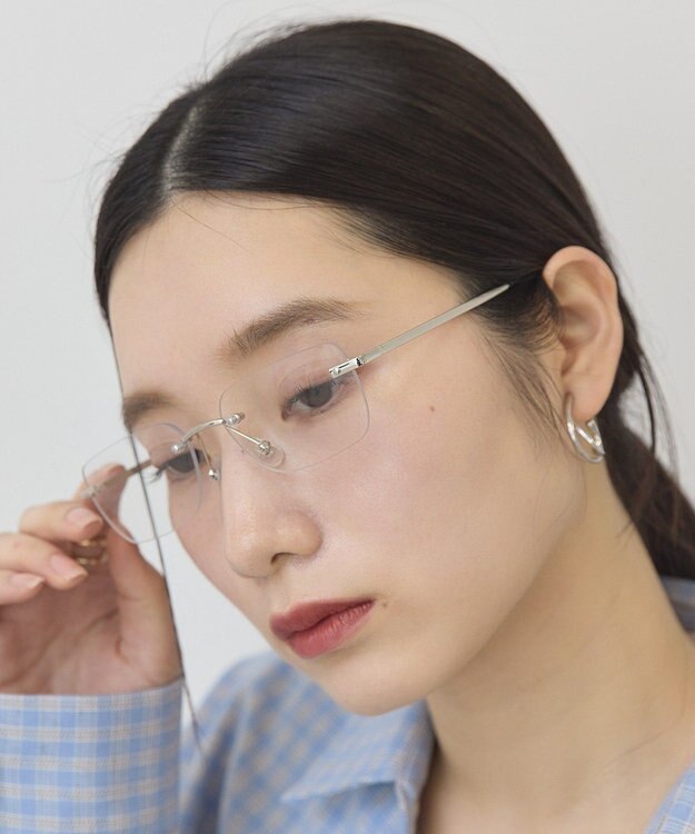 AMERICAN HOLIC 【UVカット調光】リムレスグラス Silver