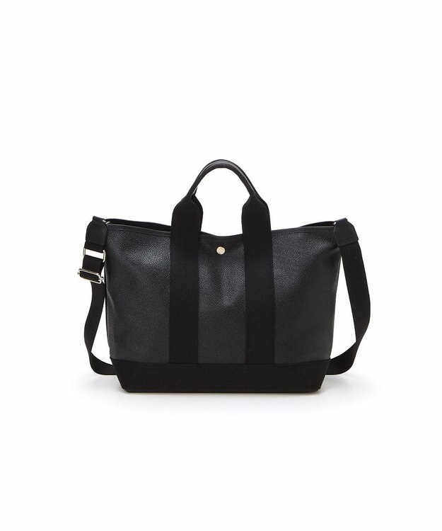 TOPKAPI 【Breath TOPKAPI】SCOTCH GRAIN スコッチグレイン ショルダー付き A4 トート バッグ ブラック