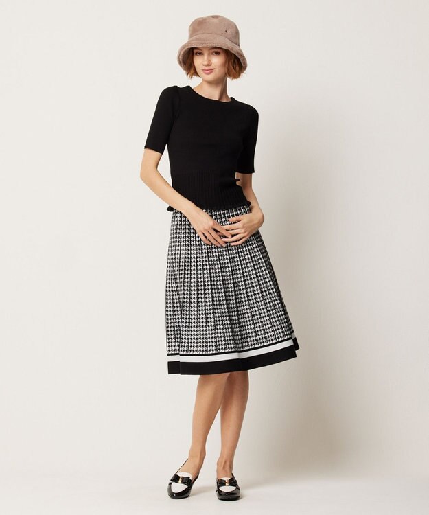 TOCCA 【洗える】RESONATE 千鳥柄スカート 千鳥柄系