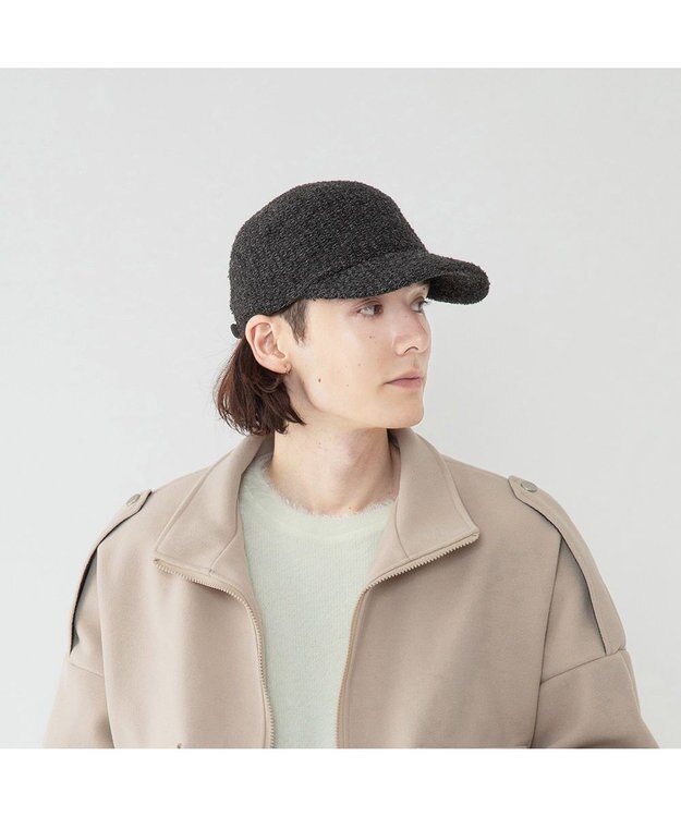 林八百吉商店 Jin no beat shi te cassie ニットサーモキャップ チャコール