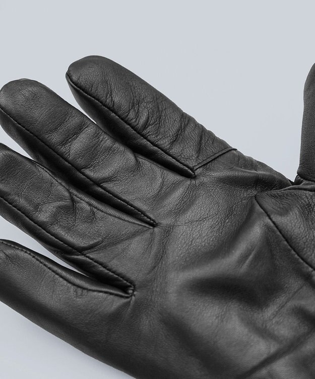 ORuKuBET ピッグスエードラムコンビカフスグローブ(MEN)【日本製・タッチパネル対応】 ブラック