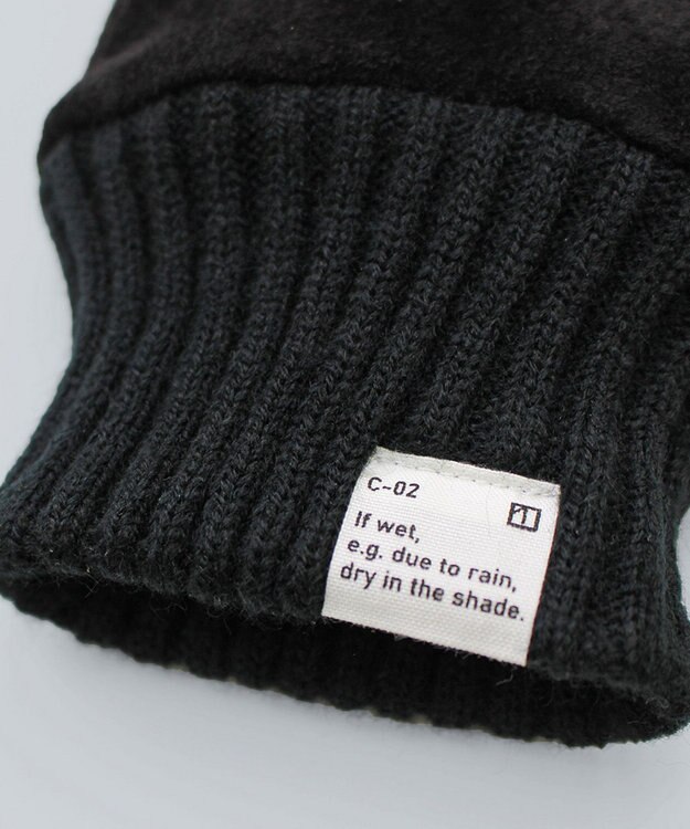 ORuKuBET ピッグスエードラムコンビカフスグローブ(MEN)【日本製・タッチパネル対応】 ブラック