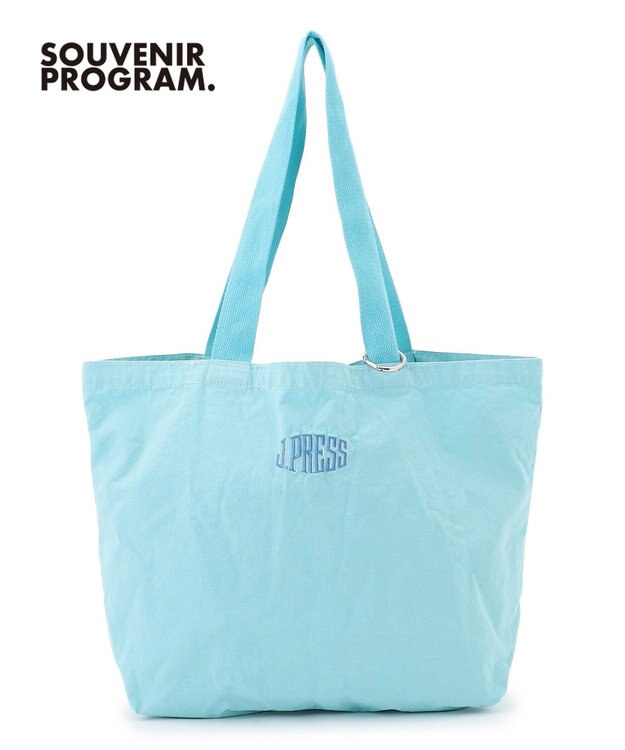 J.PRESS MEN 【J.PRESS ORIGINALS】【UNISEX】Garment Dyed Cotton Embroidery Eco Bag サックスブルー系