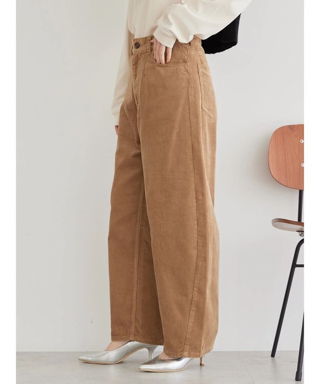 AMERICAN HOLIC コーデュロイコクーンパンツ Camel
