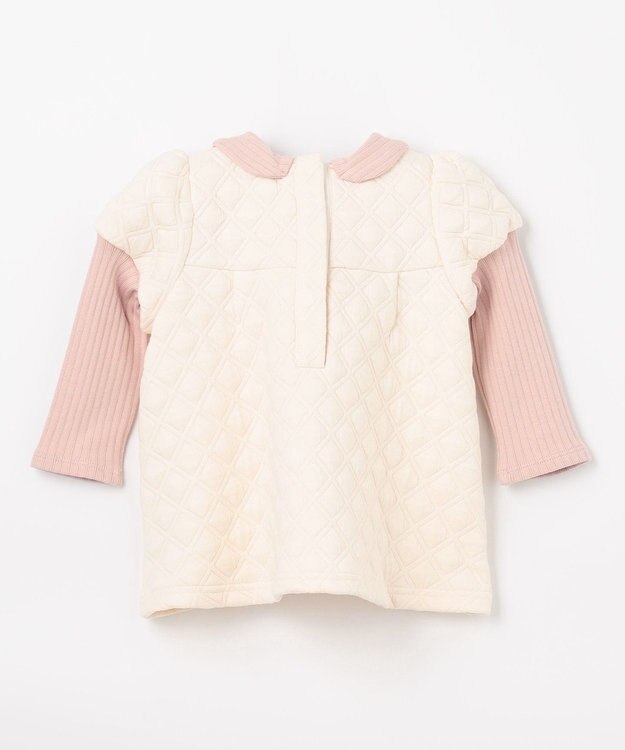 組曲 KIDS 【80-90㎝】キルトセットアップ アイボリー系