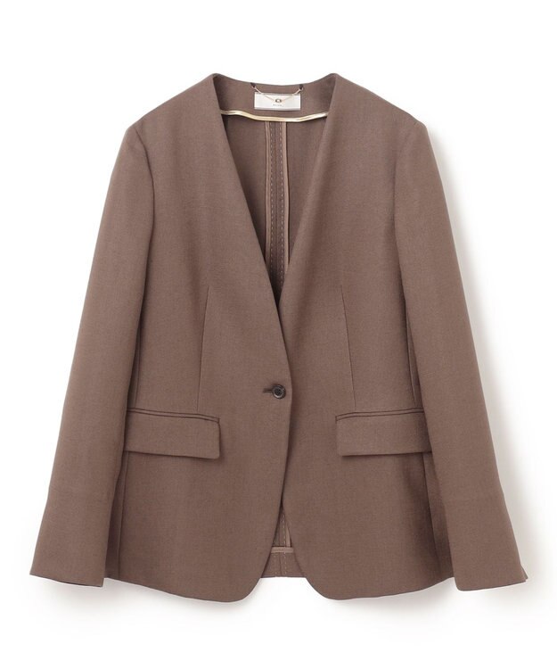 BEIGE， CAROLE / ノーカラージャケット Mocha