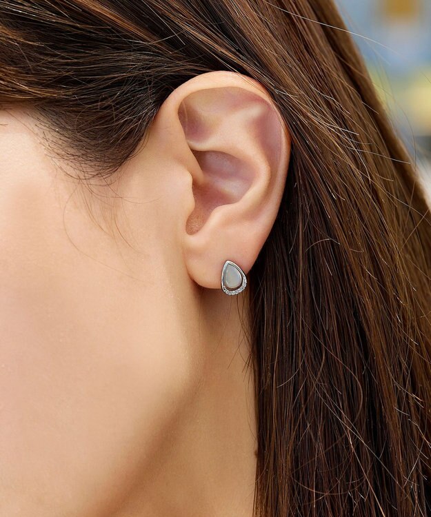 Tiaclasse 【金属アレルギー対応】ティアドロップピアス シルバー