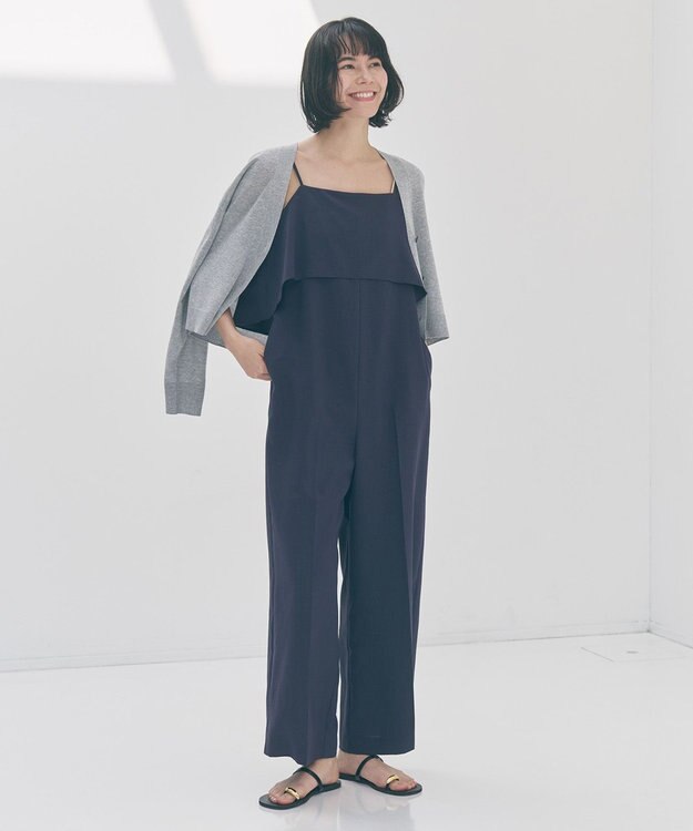 UNFILO イージーカーディガン クロップド グレー