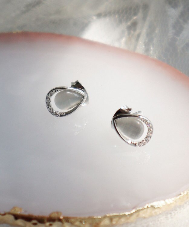 Tiaclasse 【金属アレルギー対応】ティアドロップピアス シルバー