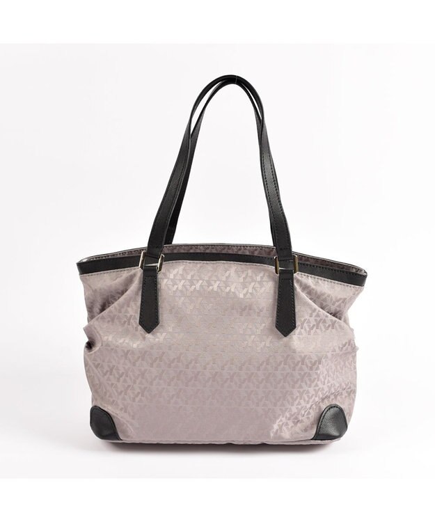 Y'SACCS モノグラム×カウレザー　２ＷＡＹミニトート グレージュ