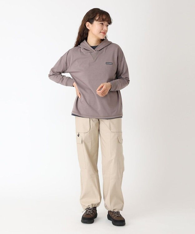 Columbia Columbia/ ウィメンズリラクシングモーメントロングスリーブフーディ /コロンビア Iron