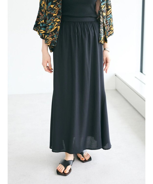 CRAFT STANDARD BOUTIQUE レーヨンマーメイドスカート Black