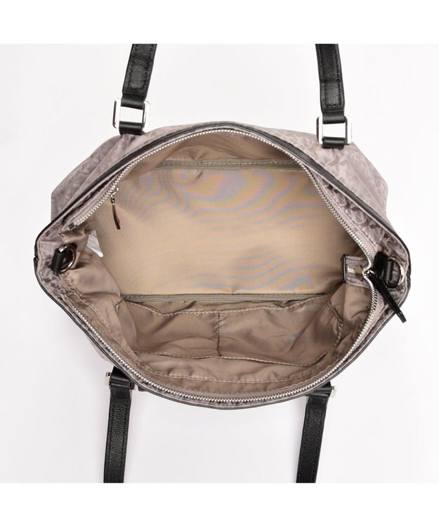 Y'SACCS モノグラム×カウレザー　２ＷＡＹミニトート グレージュ