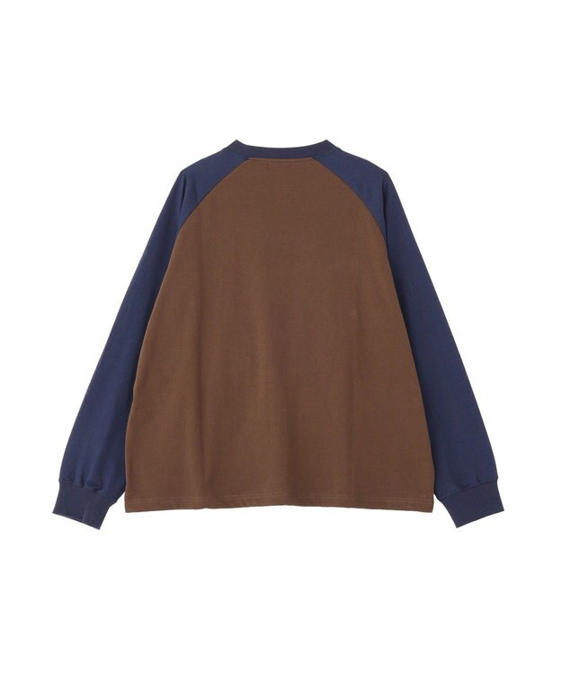 CRAFT STANDARD BOUTIQUE ワンポイント刺繍ラグランロンＴ Brown