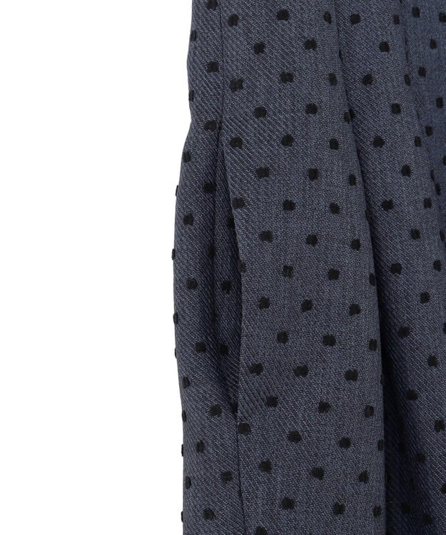 TOCCA 【洗える】NIGHT CURTAIN ドレス グレー×ドット柄