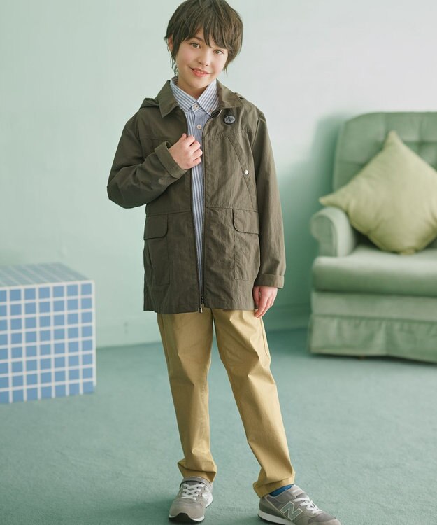 J.PRESS KIDS 【140-170cm】【撥水】マウンテンパーカー カーキ系