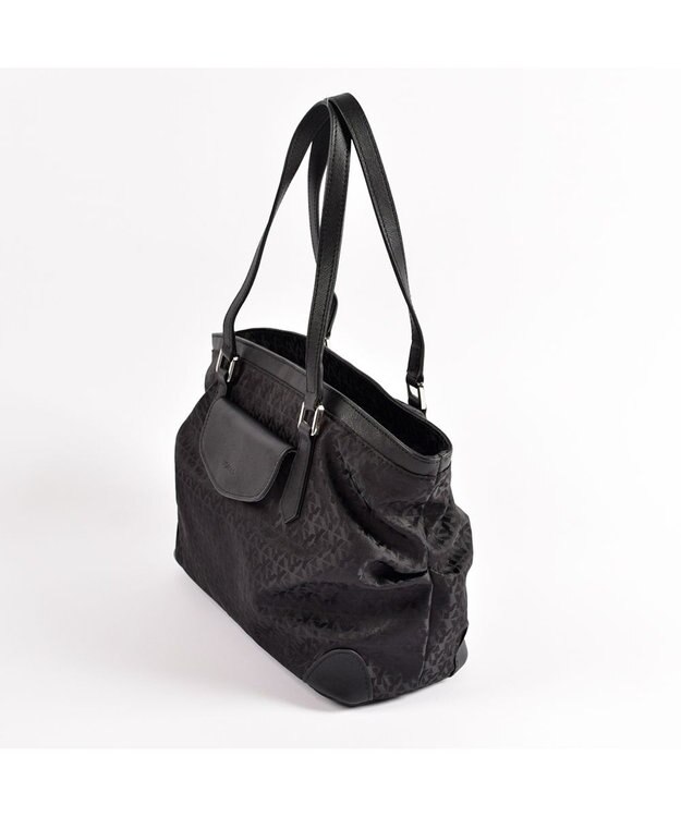 Y'SACCS モノグラム×カウレザー　２ＷＡＹミニトート ブラック