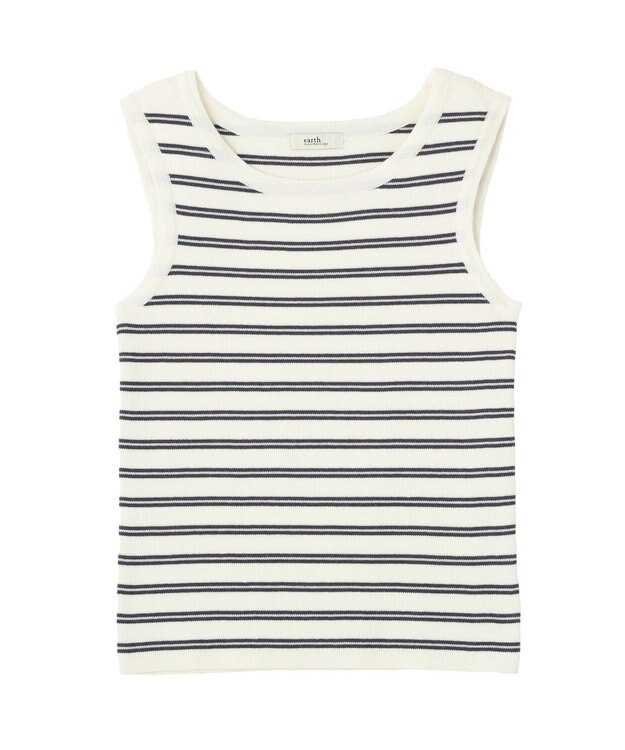 earth music&ecology ニットタンクトップ Ivory