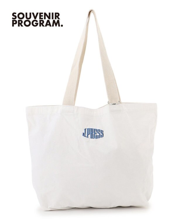 J.PRESS MEN 【J.PRESS ORIGINALS】【UNISEX】Garment Dyed Cotton Embroidery Eco Bag ホワイト系