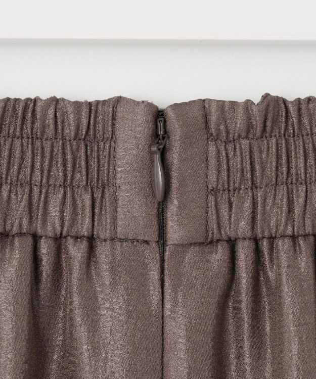 ANY SIS 【洗える】ソフトグリッターペンシル スカート モカ