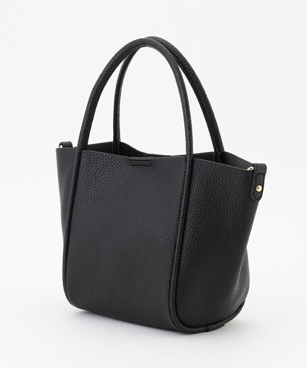 LA BAGAGERIE 【maison vert】 【軽量・ミニポーチ付き】２WAYトート ブラック