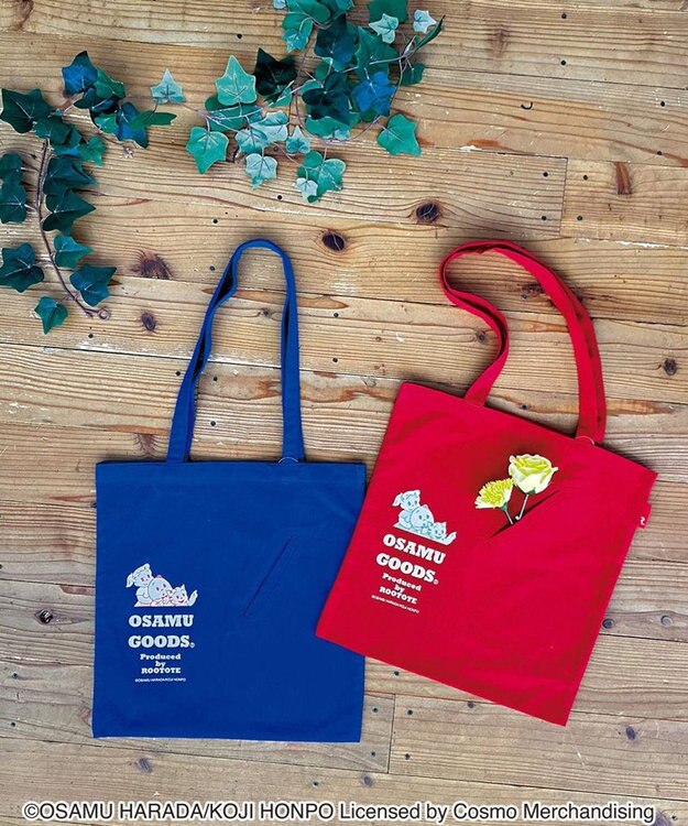 ROOTOTE 6262【オサムグッズ】OSAMU GOODS(R)×ROOTOTE トールフラット.オサム-B 01：ブルー