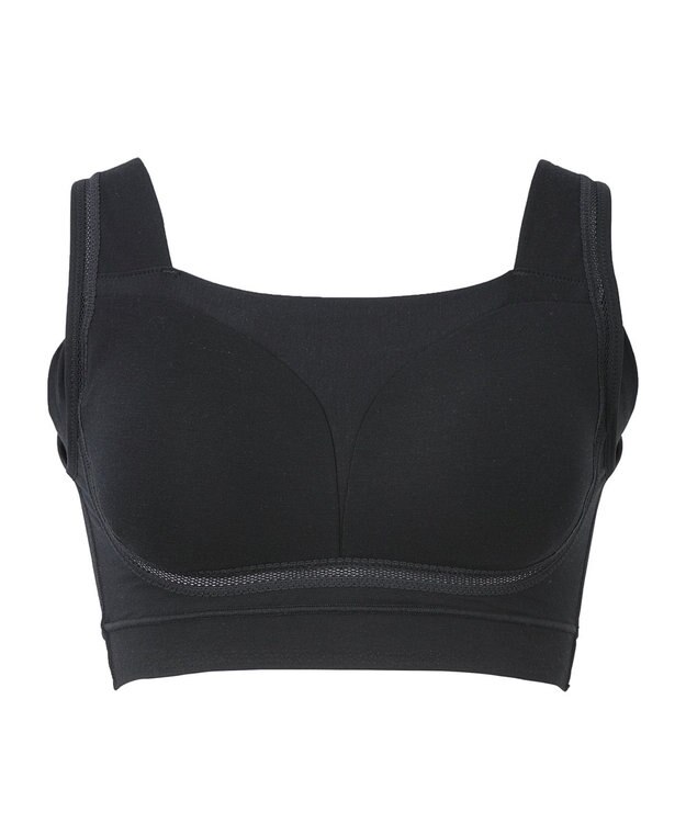 BRADELIS New York 【Yukine inc. 】ゆきねえとろりソフトシルク混ブラ25 ブラデリス 着心地重視のノンワイヤー補正ブラ ブラック