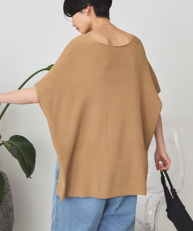 AMERICAN HOLIC Vネックニットベスト Camel