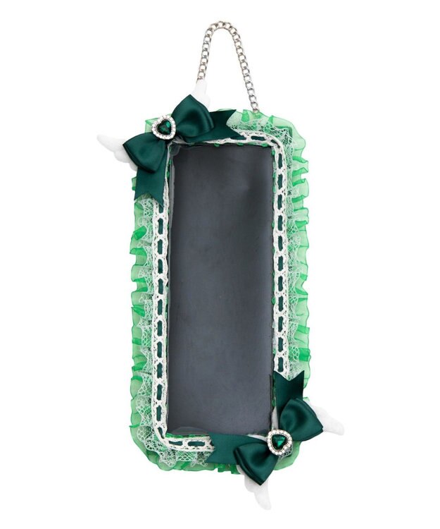 WEGO 【痛バ＆推し活グッズ】エンジェルリボンホロチケホルダー ダークグリーン