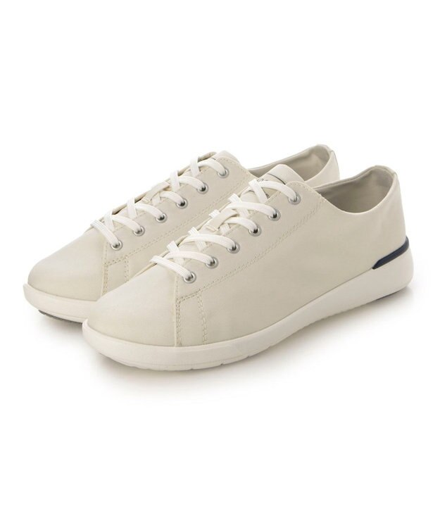 ing <ing>晴雨兼用ローカットスニーカー アイボリー