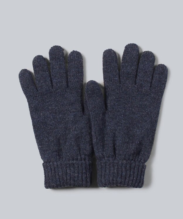 WHITE MAILS 【UNISEX】WOOL PAPER DOUBLE KNIT グローブ ブルー