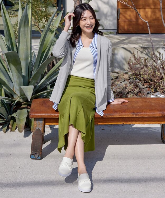 Tiaclasse 【新色追加・UVケア・接触冷感】“やみつき”着ながしロングカットソーカーデ グレー