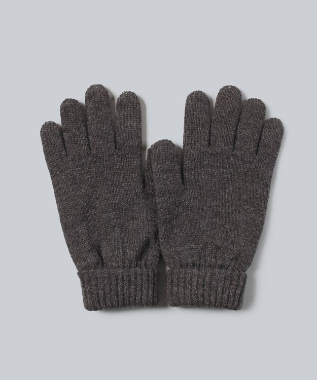WHITE MAILS 【UNISEX】WOOL PAPER DOUBLE KNIT グローブ チャコールグレー