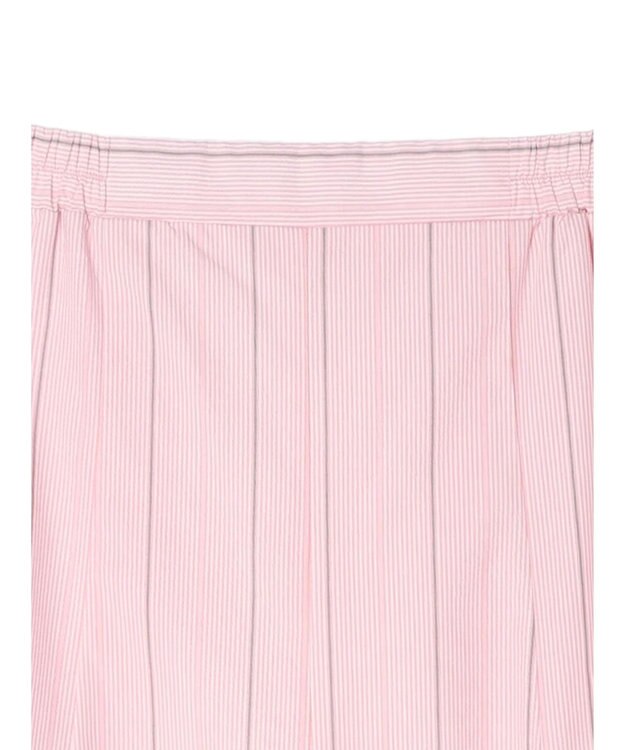 Green Parks ストライプフレアスカート Pink