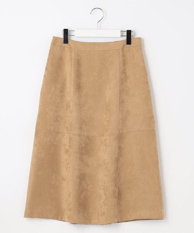 J.PRESS LADIES 【洗える】ソフィーヌスエード スカート キャメル系
