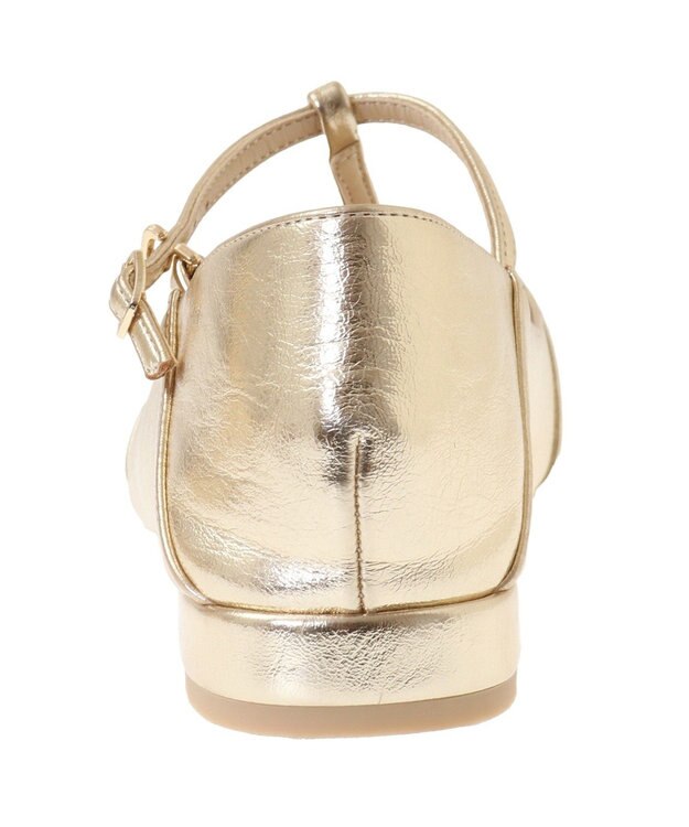 YECCA VECCA メリージェーンTストラップパンプス Gold